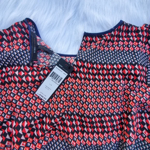 ⭐️2/$25⭐️Blouse Long Sleeve Elastic Waist Geometric Pattern - Picture 5 of 8